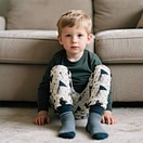 Festive Bamboo Sleep Pants for Kids